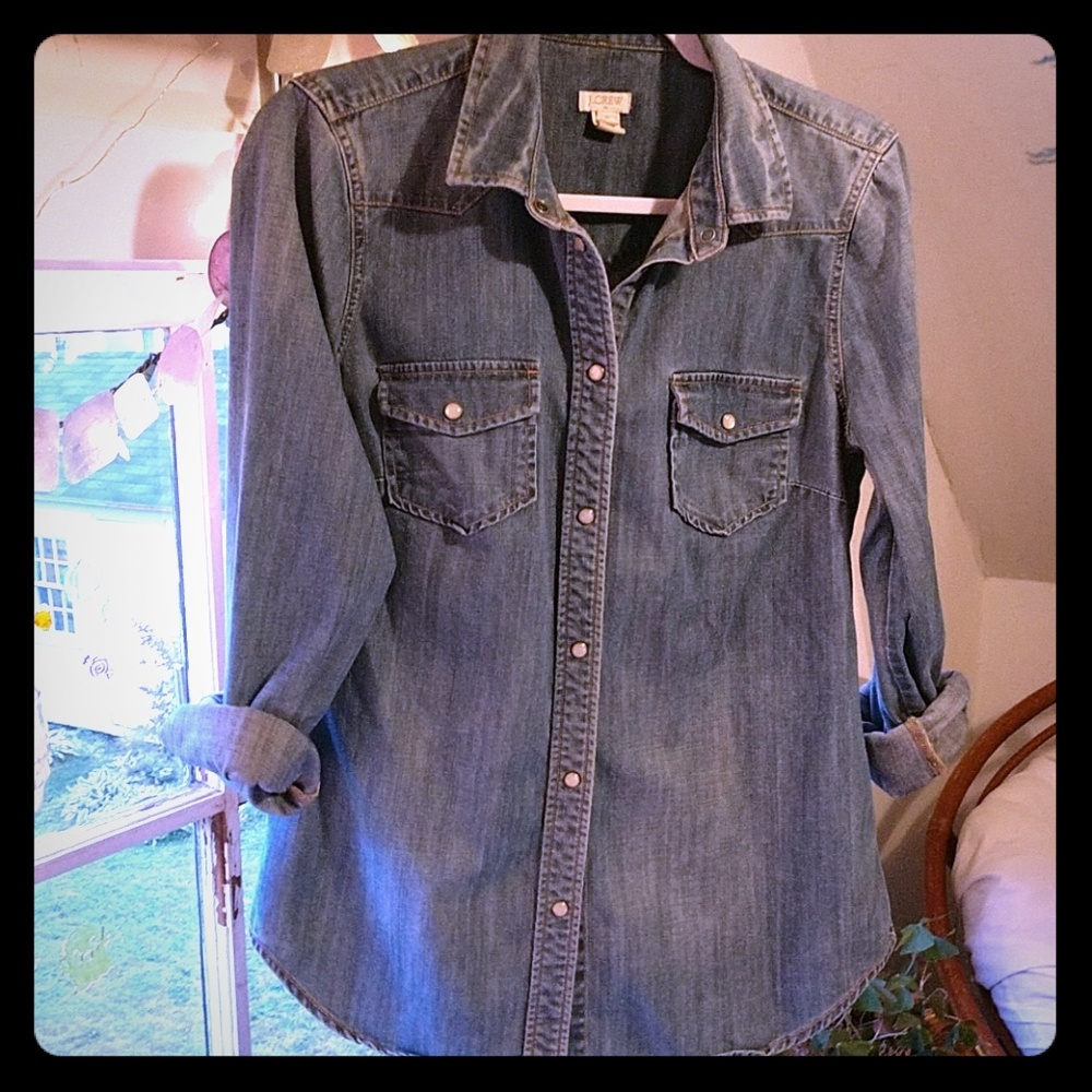 J Crew Jean Shirt